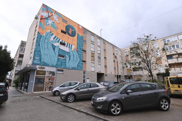 Zadar: Nedavno oslikan mural na stambenoj zgradi na Voštarnici