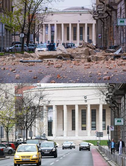 FOTO Pogledajte kako je Zagreb izgledao na dan potresa i kako izgleda danas, 3 godine kasnije