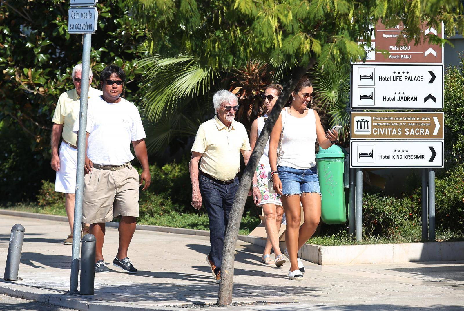 Bernie Ecclestone sa suprugom Fabianom Flosi posjetio Å ibenik