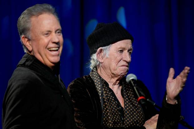 Rolling Stones guitarist and songwriter Keith Richards presented with award, Westport