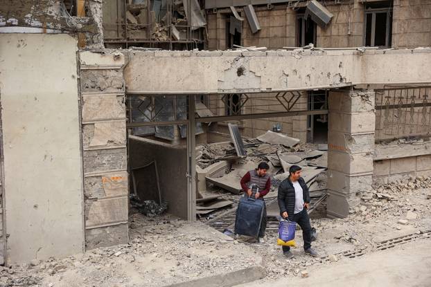 Aftermath of an Israeli and the U.S. strike on Gandhi Hotel Hospital, in Tehran