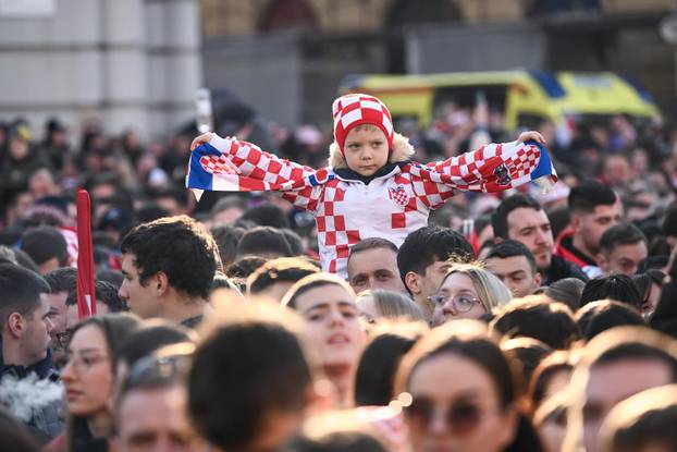 Zagreb: Svečani doček rukometaša nakon osvojenog srebra na Svjetskom prvenstvu