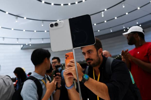 Apple holds event at the Steve Jobs Theater on its campus in Cupertino