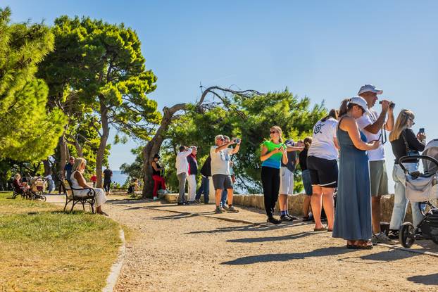 Split:  Pogled sa Sustipana na start Mrduljske Regate