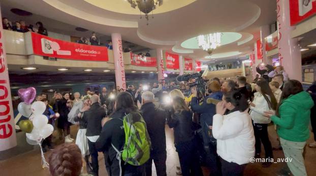 Ukrainian bride and groom, amid Russia's invasion of Ukraine, in Kharkiv