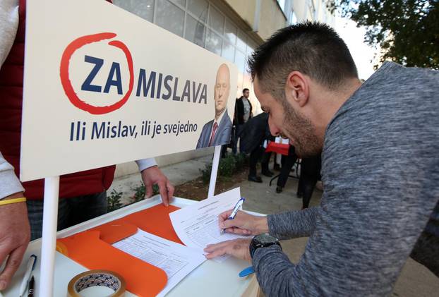 U Šibeniku počelo prikupljanje potpisa za Mislava Kolakušića