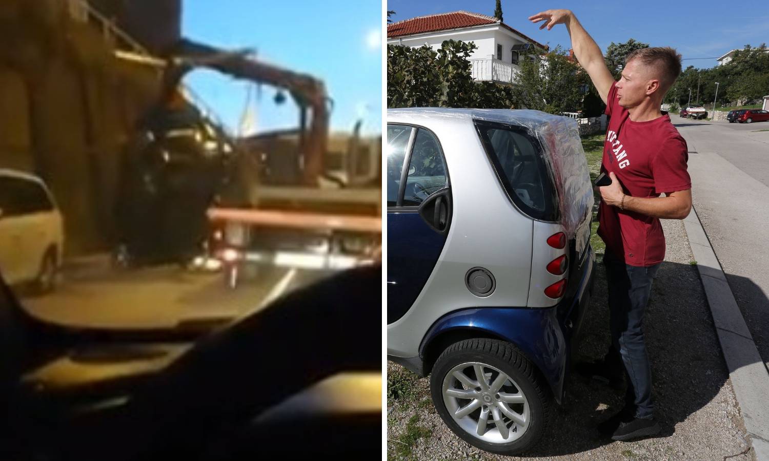 Vozač pauka se ispričao: 'Auto mi nije baš ispao, zaljuljao se!'