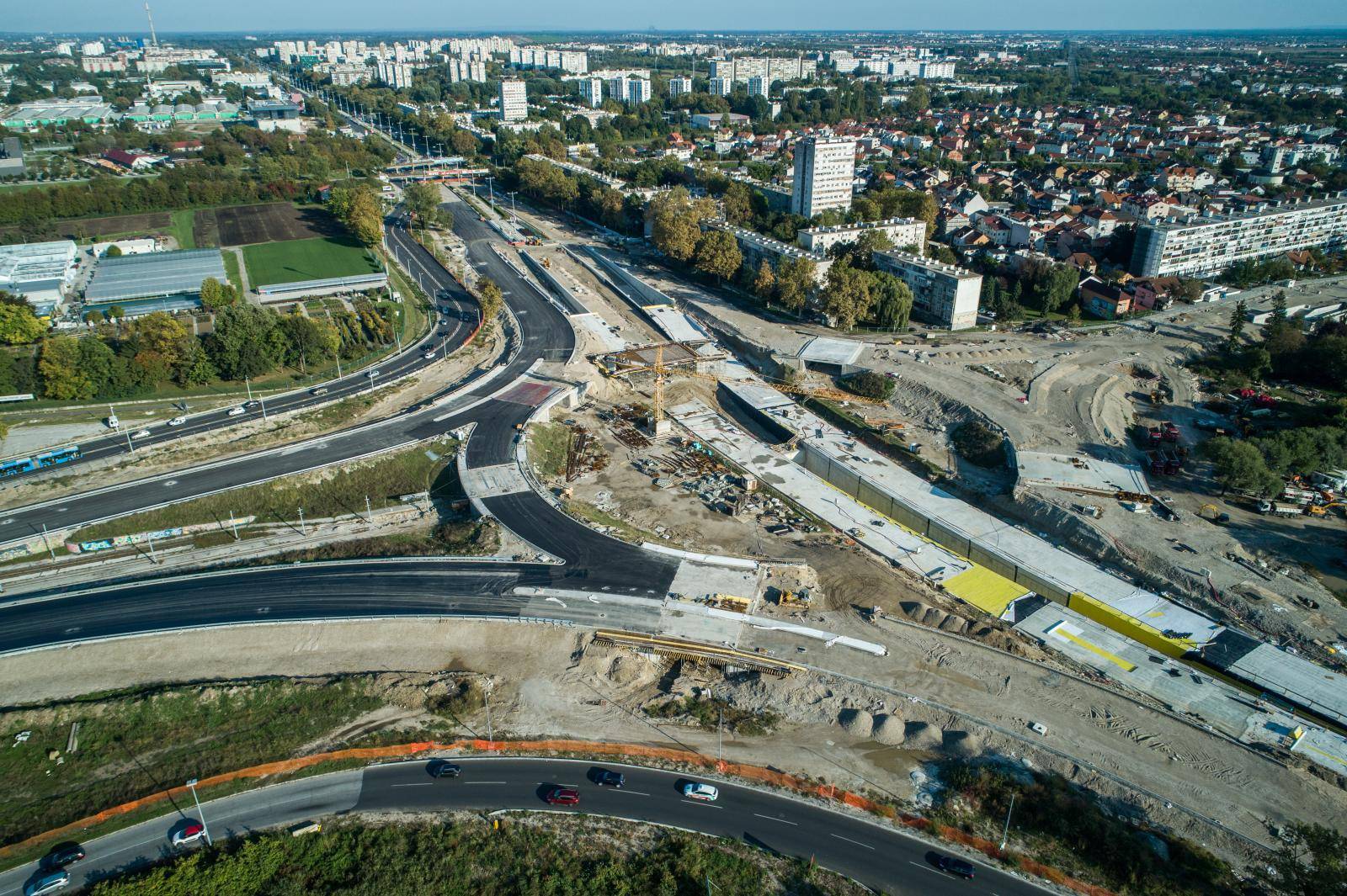 Fotografije iz zraka: Polako se vide obrisi zagrebačkog rotora