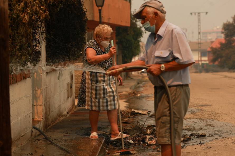 Wildfire in El Tiemblo, Spain