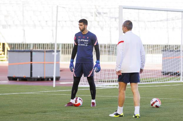 Split: Trening hrvatske nogometne reprezentacije na Poljudu