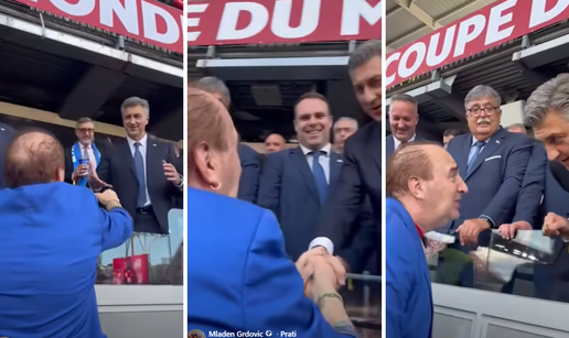 VIDEO Plenkovi&cacute; se jako obradovao Grdovi&cacute;u: Evo kako su se pozdravili na utakmici