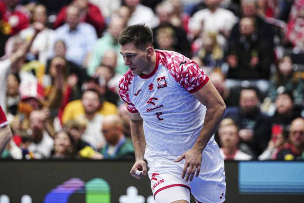 DEN, Polen vs. Schweiz, Handball, IHF Weltmeisterschaft 2025, Gruppe A, Spieltag 3, 19.01.2025