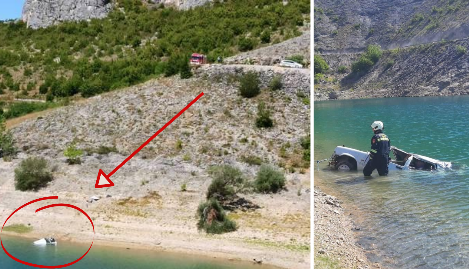 Sletio u duboku provaliju: 'Da je potonuo dublje u jezero, ne znam bi li uspio preživjeti'