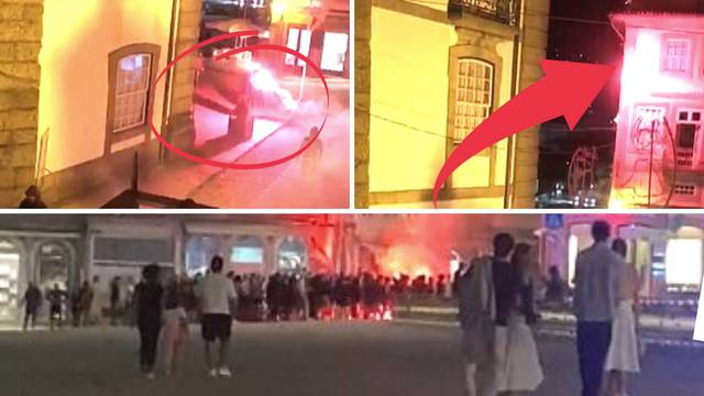 VIDEO Nove snimke nereda navijača Hajduka, bacali baklje na kuću: 'Nitko ih nije dirao'