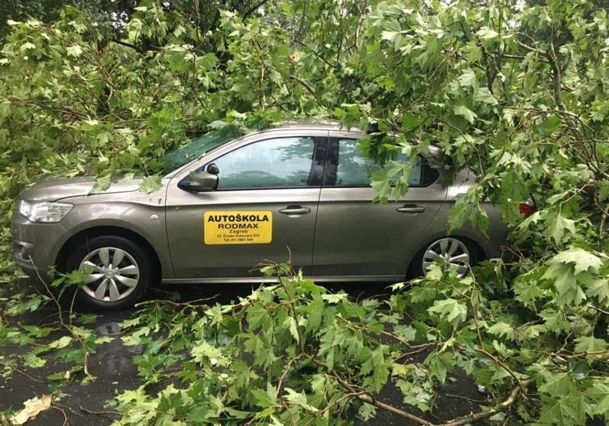 Djevojku na satu vožnje ulovilo nevrijeme: 'Išli smo se skloniti i tada je na auto palo stablo...'
