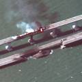 FOTO Ovo su satelitske snimke raznesenog Krimskog mosta: Još izlaze teorije o eksploziji
