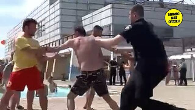 Snimka incidenta na bazenu u Zagrebu: 'Udario je spasioca, policajci su ga jedva obuzdali'