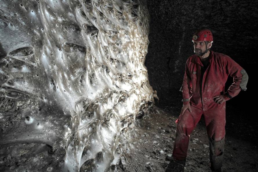 Massive spider web home to more than 100,000 spiders discovered in cave