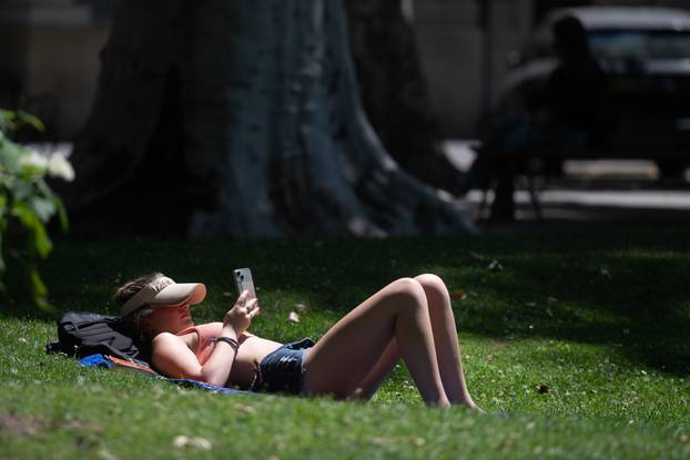 Toplinski val u centru Zagreba