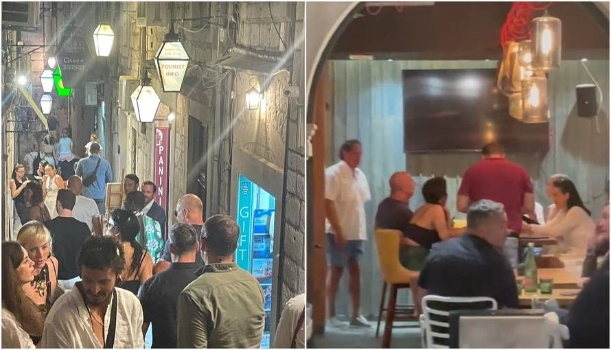 EKSKLUZIVNI VIDEO Jeff Bezos i zaručnica večerali u restoranu u Dubrovniku uz 6 tjelohranitelja