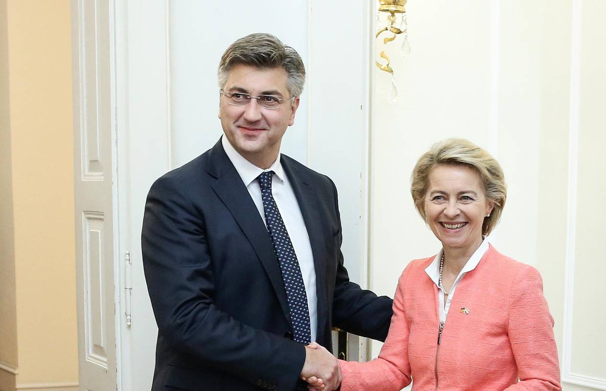 Plenković stigao u Bruxelles i sastao se s Von der Leyen