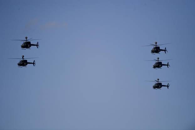 Zagreb: Generalna proba svečanog vojnog mimohoda - zračne snage 