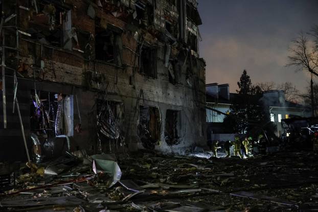 Aftermath of a Russian missile attack in Kyiv