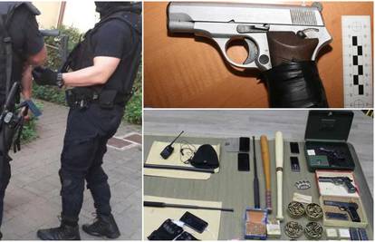 Policija upala u stanove i našla arsenal oružja, mladić iz Srbije bacio pištolj kroz prozor