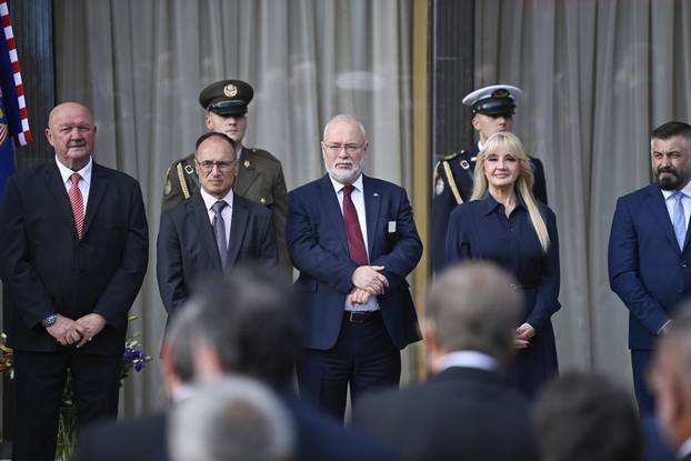 Zagreb: Svečani prijem povodom Dana policije u Predsjedničkim dvorima