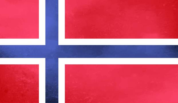 Grunge Norway flag. Norway flag with waving grunge texture.