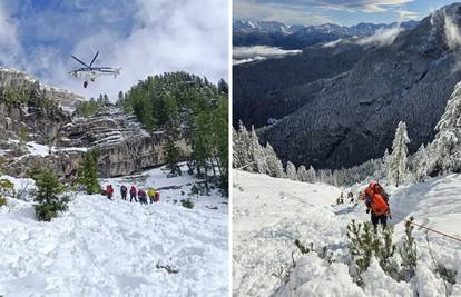 FOTO Slovenski spasioci otkrili mjesto gdje su tražili Hrvate, jedna lavina ugrozila je i njih!