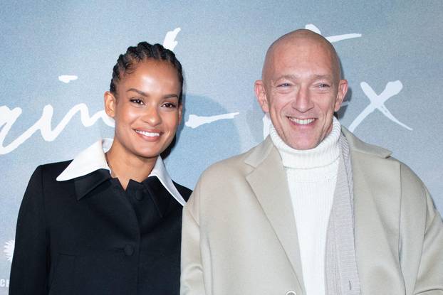 Paris, France. 19th Nov, 2024. Narah Baptista and Vincent Cassel attending the Saint-Ex Premiere at the Pathe Wepler cinema in Paris, France on November 19, 2024. Photo by Aurore Marechal/ABACAPRESS.COM Credit: Abaca Press/Alamy Live News