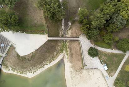 Fotografije iz zraka jezera Bundek