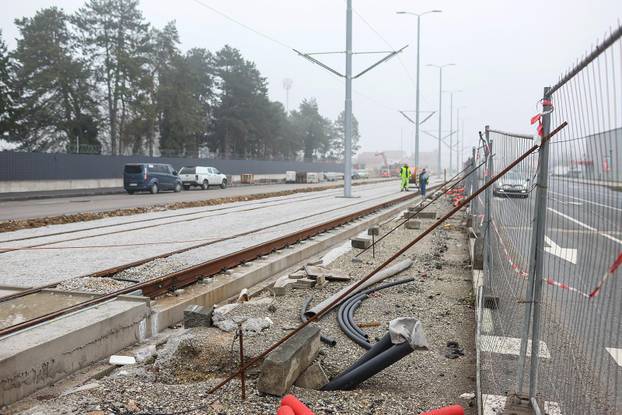 Radovi na Sarajevskoj cesti, proširenje ceste i gradnja nove tramvajske rute
