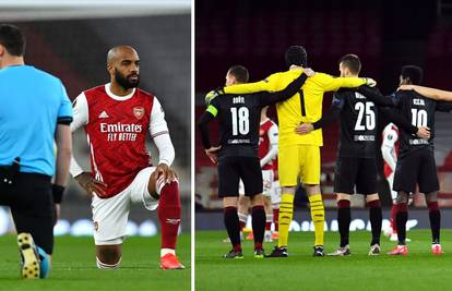 Arsenalovi igrači klečali prije utakmice, a Česi tada - stajali