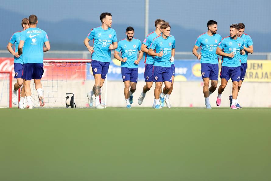 Rijeka: Trening hrvatske nogometne reprezentacije