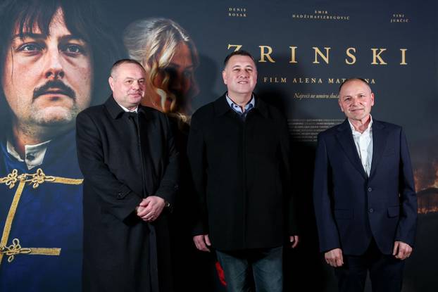 Zagreb: Premijera dugometražnog igrano-dokumentarnog filma "Zrinski"