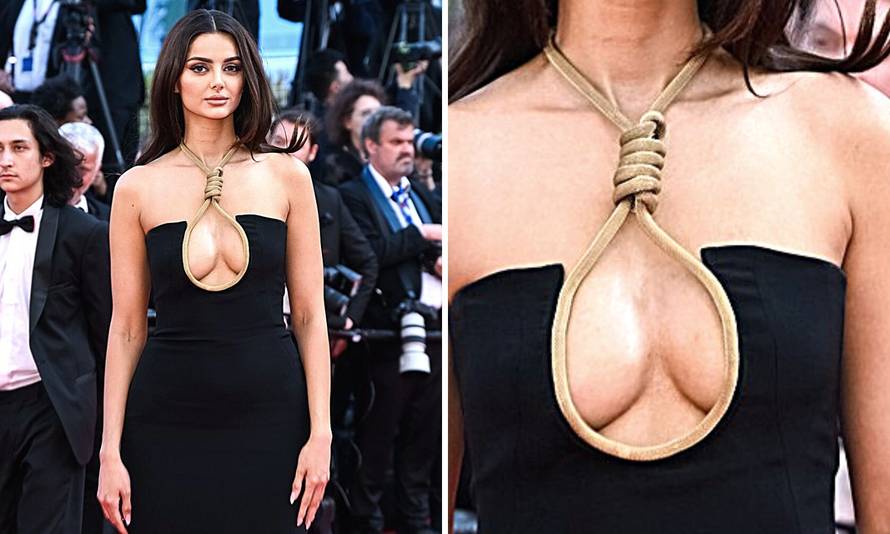 Iranska manekenka pojavila se u šokantnoj haljini u Cannesu: Oko vrata je imala - omču!