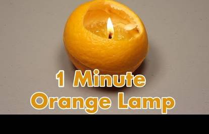 Kućanski trik: Naranču je lako pretvoriti u originalnu lampu