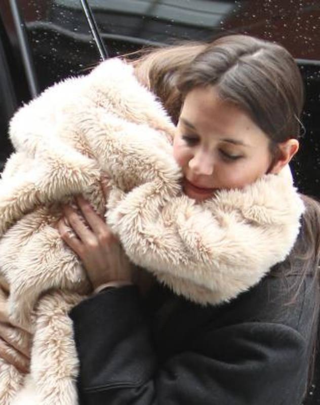 Katie Holmes and Suri out in New York