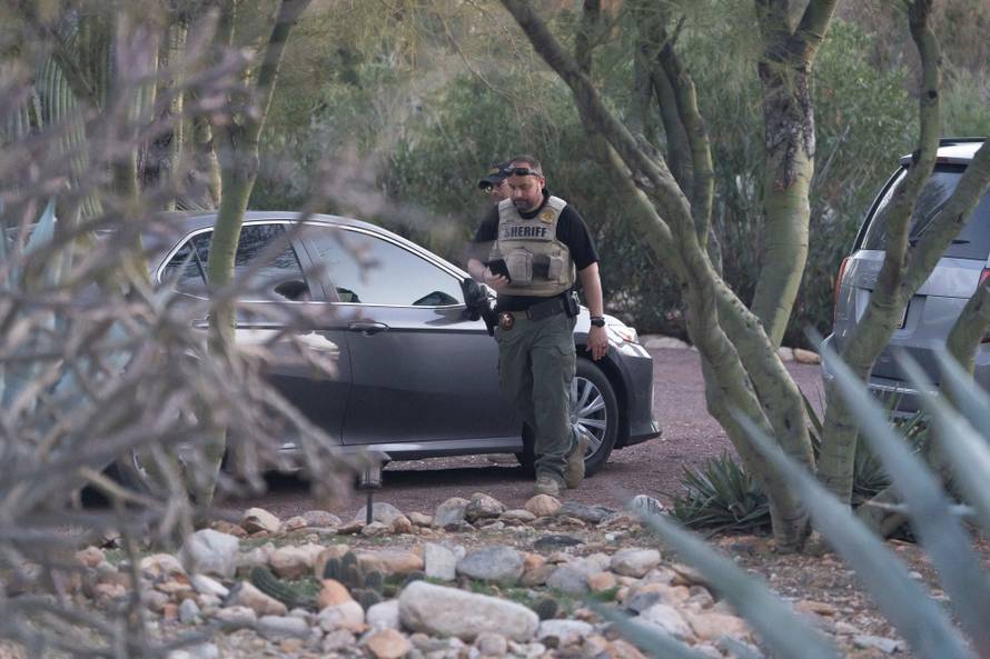 People attend a vigil after the disappearance of Nancy Guthrie in Tucson