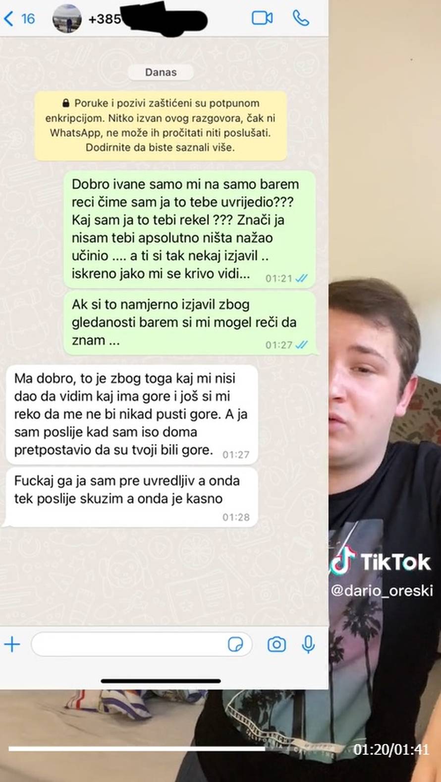 Dario iz 'Večere za 5' objavio poruke s kandidatom Ivanom kojem su smetale peterokrake
