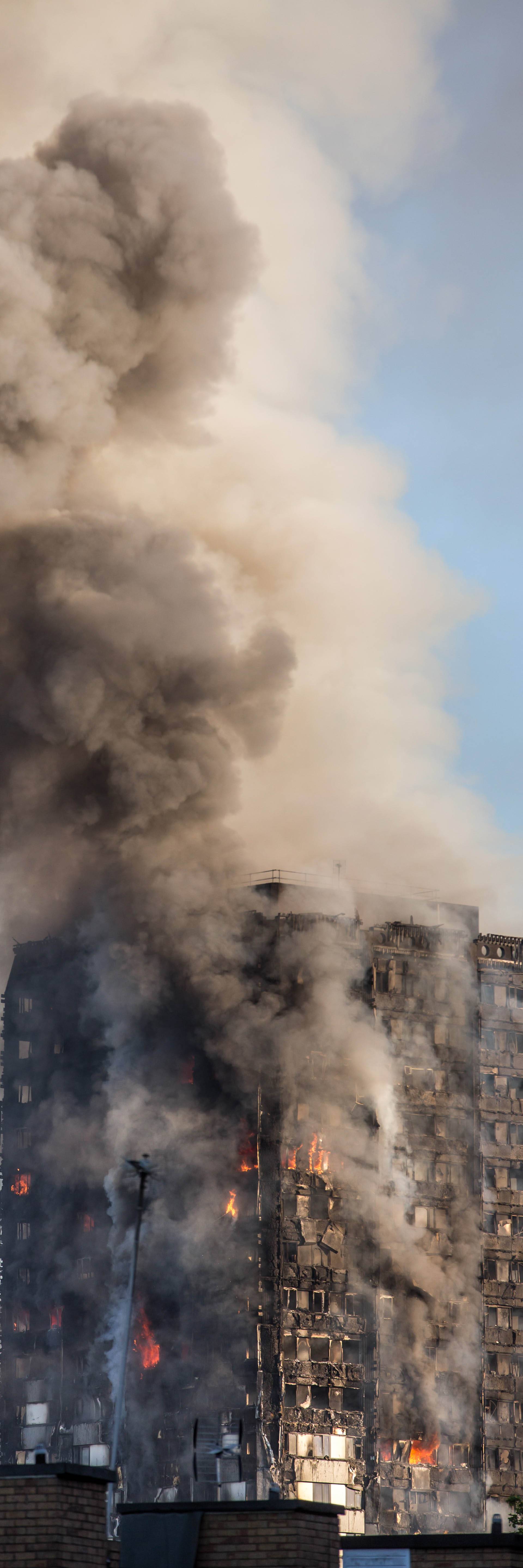 Tower block fire in London