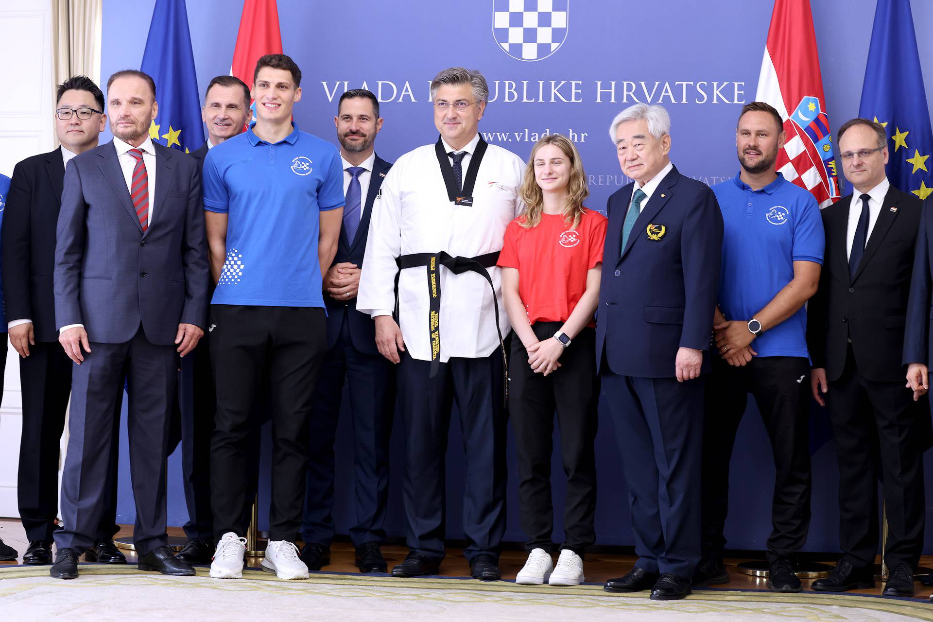 Zagreb: Plenković primio izaslanstvo Svjetske taekwondo federacije