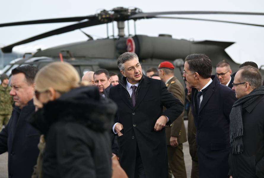 Zagreb: Dolazak glavnog tajnika NATO-a Marka Ruttea u Hrvatsku