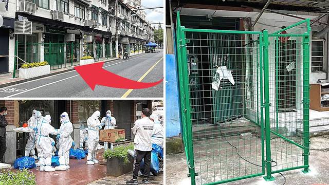 U Šangaju stavljaju kaveze na stambene zgrade da zaraženi covidom-19 ne mogu izaći van