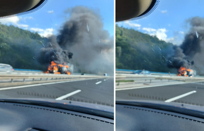 Veliki požar kamiona na A1: Stvaraju se gužve na cestama