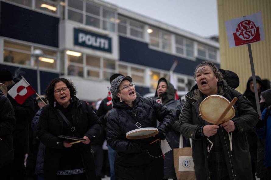 Protesters rally in Greenland against Trump annexation threat