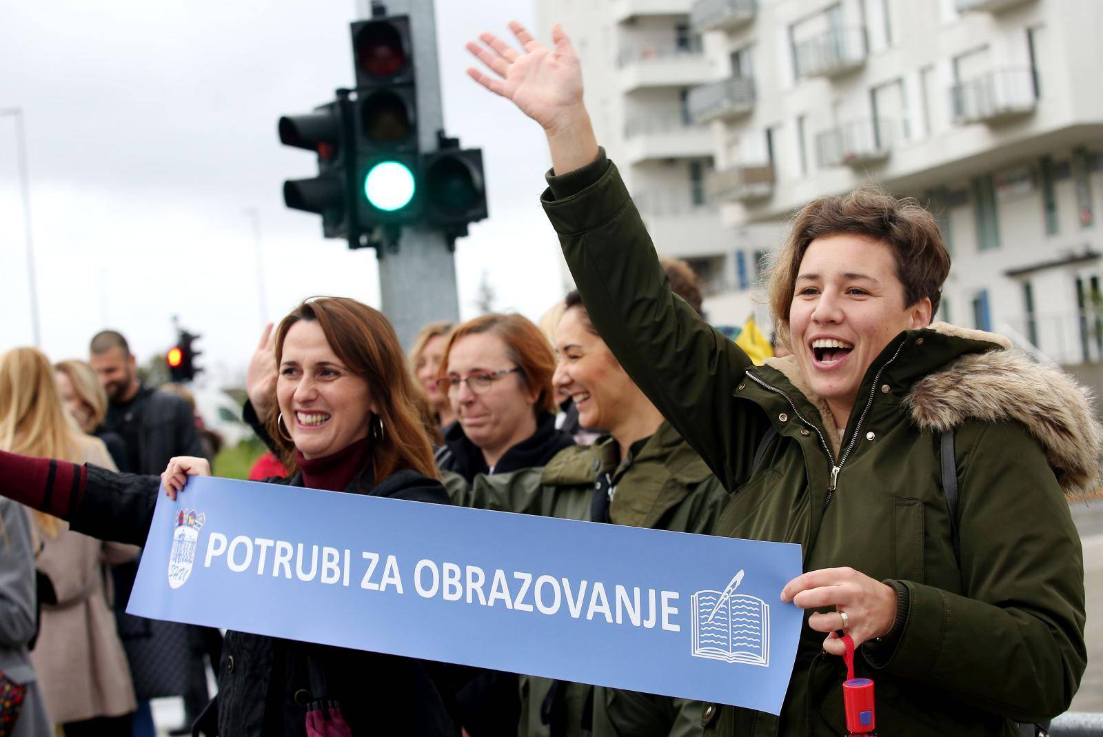 U nekoliko gradova potrubili su za obrazovanje: 'Podupiru nas!'