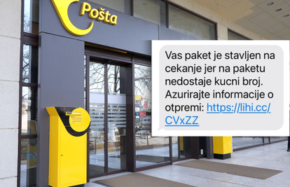 Širi se nova SMS prevara, traže građane 'kućni broj za dostavu'. Hrvatska pošta: 'Ne nasjedajte'